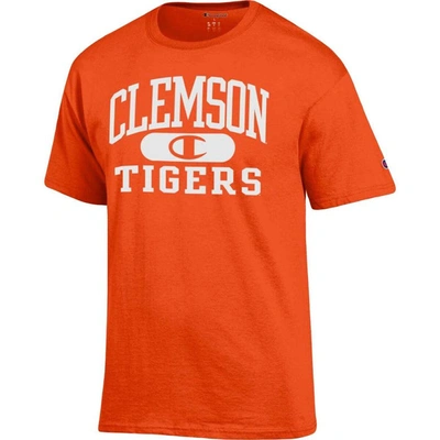 Shop Champion Orange Clemson Tigers Arch Pill T-shirt