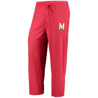 Shop Concepts Sport Red/heathered Charcoal Maryland Terrapins Meter Long Sleeve T-shirt & Pants Sleep Set