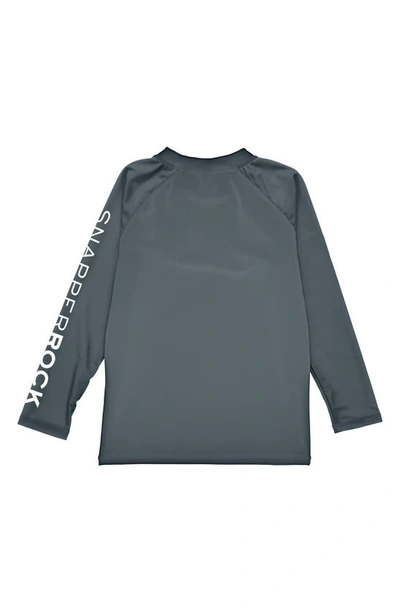 Shop Snapper Rock Long Sleeve Rashguard In Steel Grey