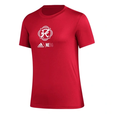 Shop Adidas Originals Adidas Red New England Revolution Aeroready Club Icon T-shirt
