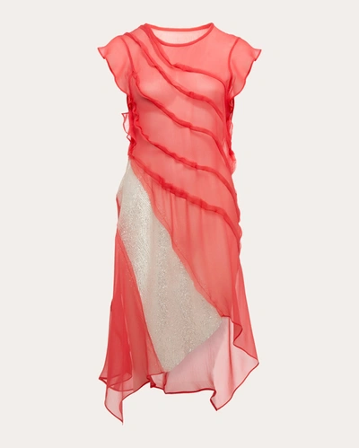 Shop Byvarga Women's Scarlett Silk Mini Dress In Red