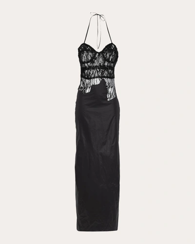 Shop Byvarga Women's Sloane Lace Maxi Dress In Black