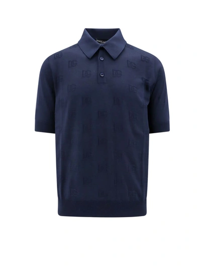 Shop Dolce & Gabbana Polo Shirt In Blue