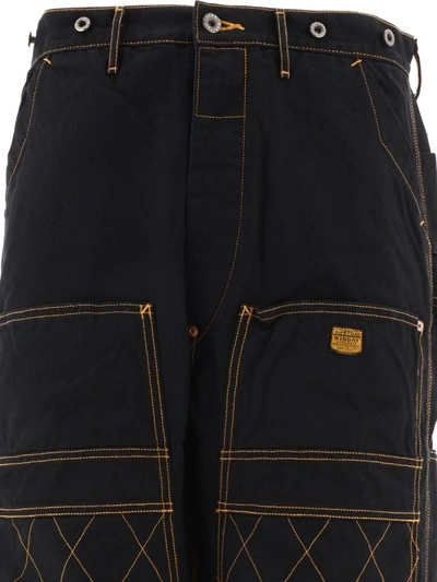 Shop Kapital "lumber" Trousers In Black
