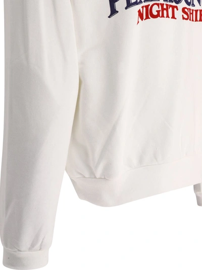 Shop Kapital "night Shift" Sweatshirt In White
