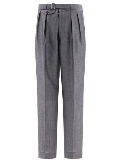 Shop Maison Margiela Pocket Trousers In Grey