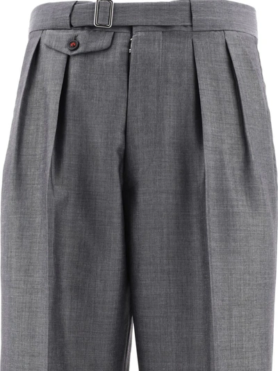 Shop Maison Margiela Pocket Trousers In Grey