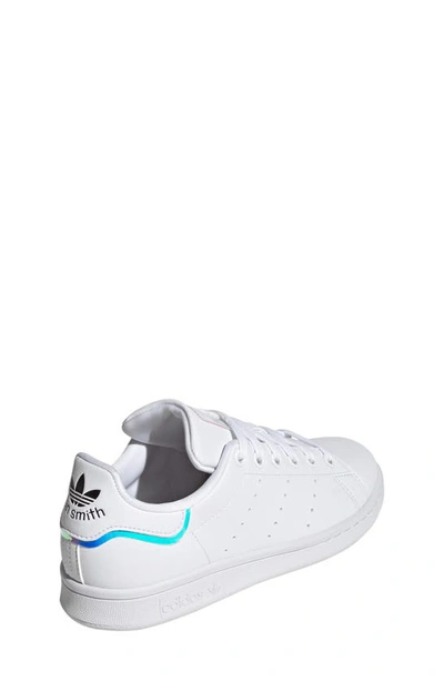 Shop Adidas Originals Kids' Stan Smith Low Top Sneaker In White/ White