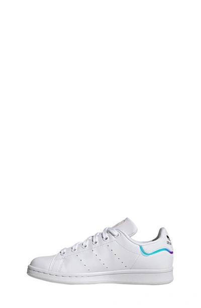 Shop Adidas Originals Kids' Stan Smith Low Top Sneaker In White/ White