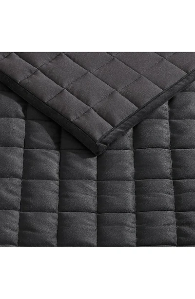 Shop Vera Wang Black Quilted Velvet Comforter Set