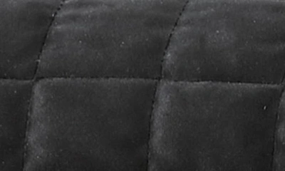 Vera Wang Black Quilted Velvet Comforter Set In Black