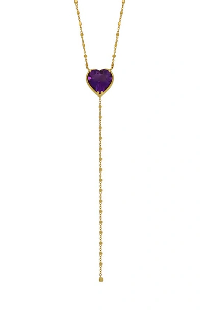 Shop Bony Levy Iris Long Pendant Necklace In 18k Yellow Gold