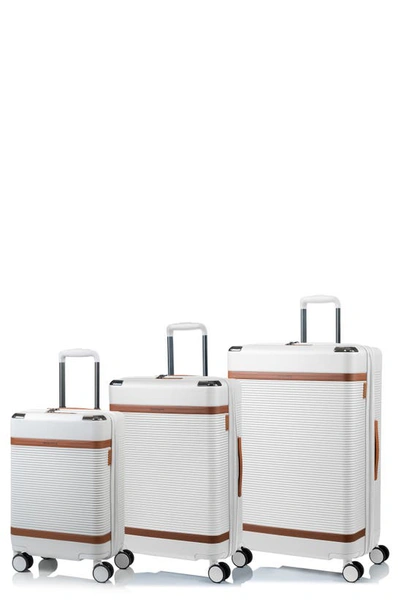 Shop Champs Vintage Iii Hardside 3-piece Luggage Set In Ivory