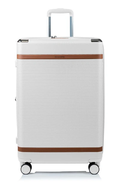 Champs Vintage Black Hardside 3-piece Luggage Set In Ivory