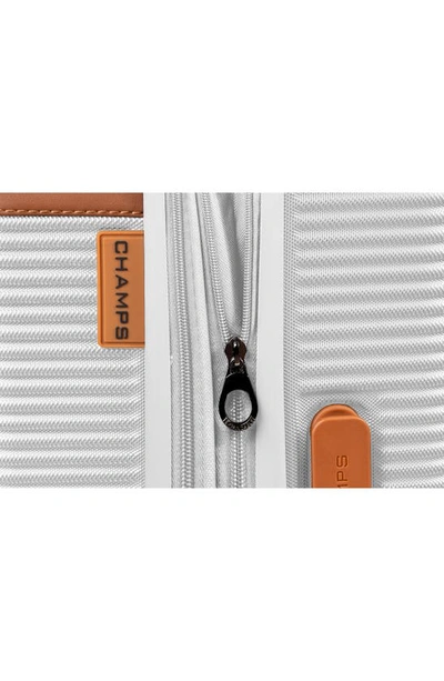 Champs Vintage Black Hardside 3-piece Luggage Set In Ivory
