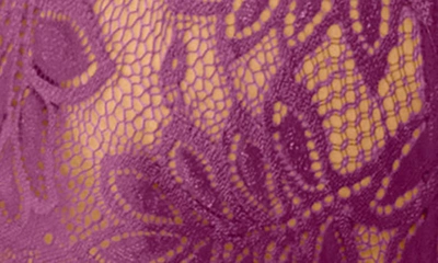 Seven 'til Midnight Seven ‘til Midnight Mesh & Eyelash Lace Teddy In Purple