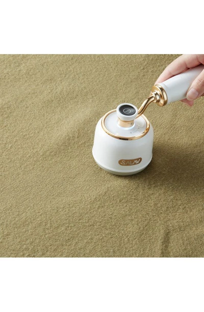 Salav Retro Edition Lint Roller Fabric Shaver In Pearl