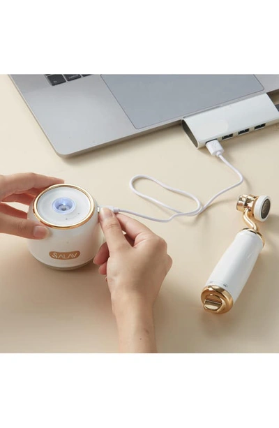 Salav Retro Edition Lint Roller Fabric Shaver In Pearl