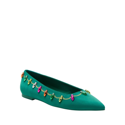 Shop Katy Perry Hollie Christmas Flat In Green