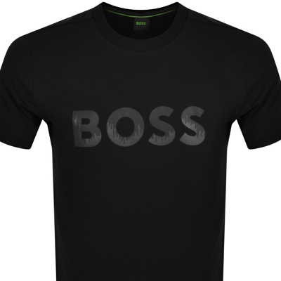 Shop Boss Athleisure Boss Mirror 1 T Shirt Black
