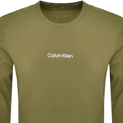 Shop Calvin Klein Loungewear T Shirt Green