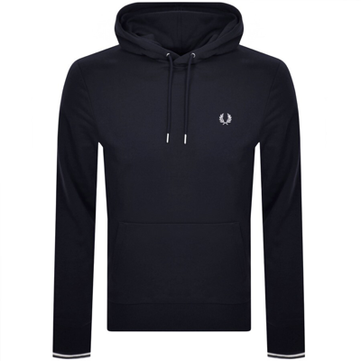 Shop Fred Perry Tipped Hooded Tracksuit Navy