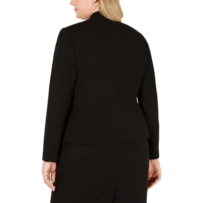 Shop Calvin Klein Plus Womens Crepe Office Pencil Skirt In Black