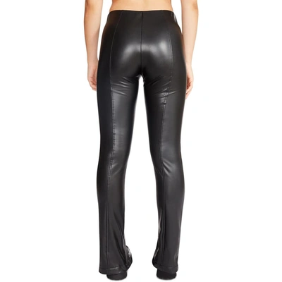 Shop Steve Madden Anastasia Womens Faux Leather Slim Leggings In Black