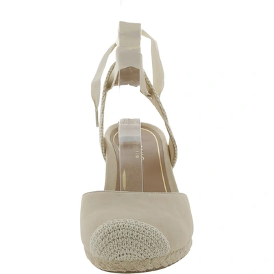 Shop Vionic Maris Womens Suede Ankle Strap Wedge Sandals In Beige