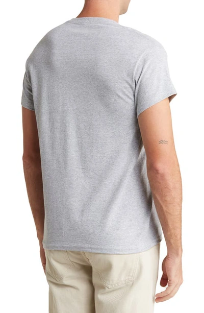 Shop Retrofit Alien Head Cotton Graphic T-shirt In Grey Heather