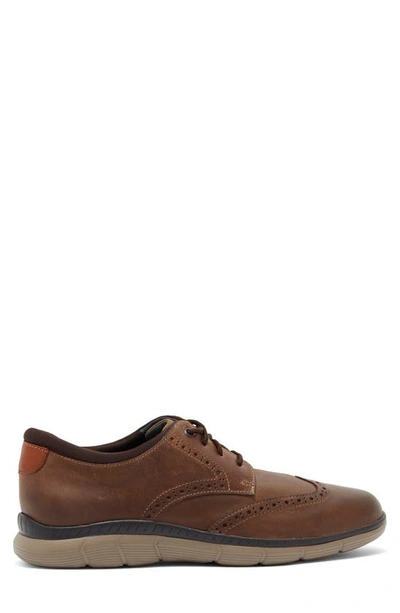 Johnston & Murphy Acklen Wingtip Derby In Brown Oiled