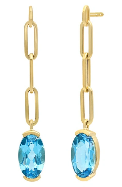 Shop Bony Levy Iris Linear Earrings In 18k Yellow Gold