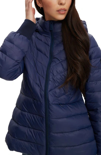 Shop Noize Leandra Water Resistant Puffer Jacket In Navy