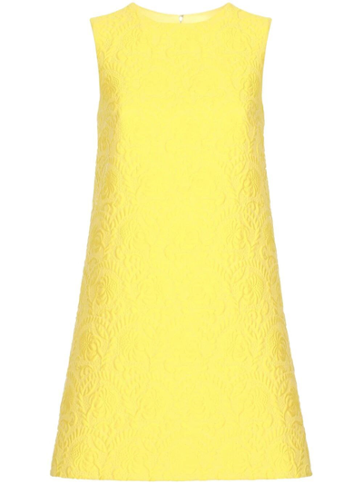 Shop Dolce & Gabbana Minidress In Yellow & Orange