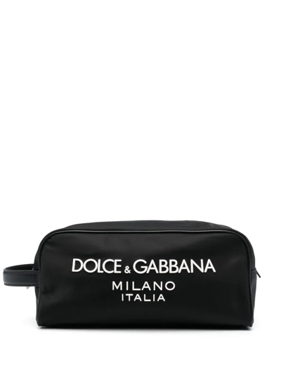 Shop Dolce & Gabbana Necessaire With Logo In Black
