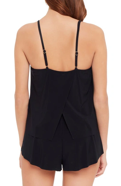 Magicsuit Solid Mila One Piece Swim Romper In Black