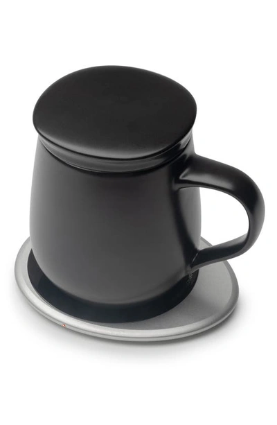 Ohom Ui 3 Mug & Warmer Set In Inkstone Black