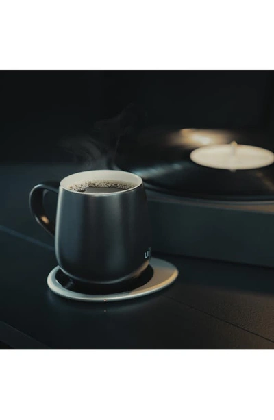 Ohom Ui 3 Mug & Warmer Set In Inkstone Black