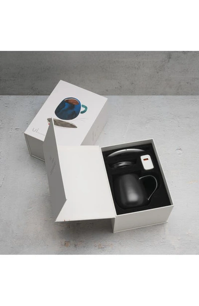 Ohom Ui 3 Mug & Warmer Set In Inkstone Black