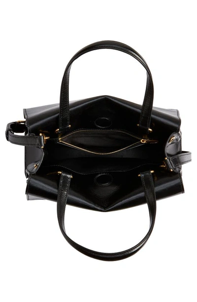 Shop Balenciaga Crush On You Crushed Leather Shoulder Bag In Black