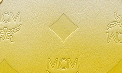Shop Mcm Small Liz Leather Shopper In Old Gold