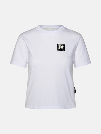 Shop Palm Angels 'pa Ski Club' White Cotton T-shirt