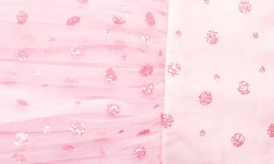 Shop Popatu Kids' Glitter Dot Ruffle Party Dress In Pink