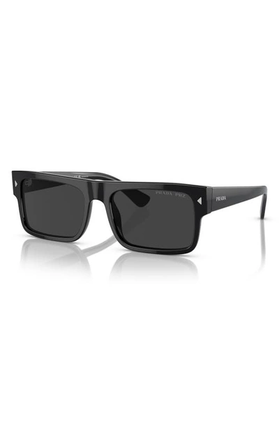 Prada Eckige Sonnenbrille Mit Logo In Black
