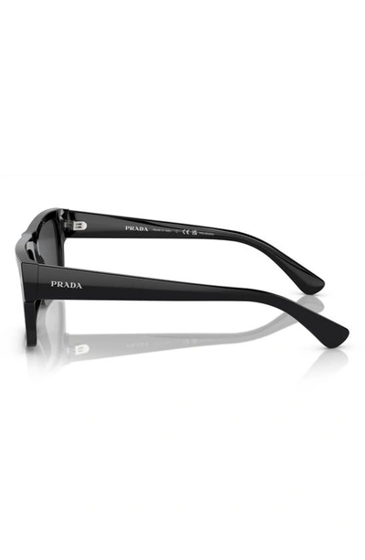 Prada Eckige Sonnenbrille Mit Logo In Black
