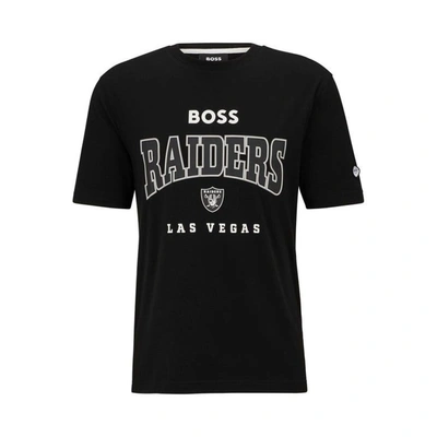 Shop Boss X Nfl Black Las Vegas Raiders Huddle T-shirt