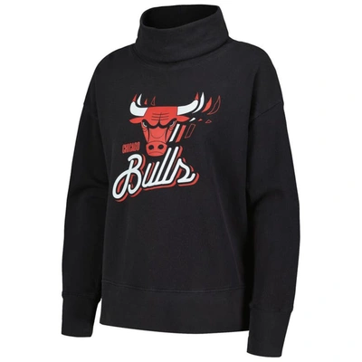 Levelwear Black Chicago Bulls Sunset Pullover Sweatshirt In Black