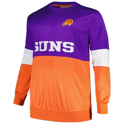 Shop Fanatics Branded Purple/orange Phoenix Suns Big & Tall Split Pullover Sweatshirt