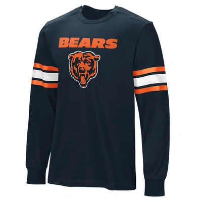 Shop Nfl Navy Chicago Bears Hands Off Long Sleeve Adaptive T-shirt