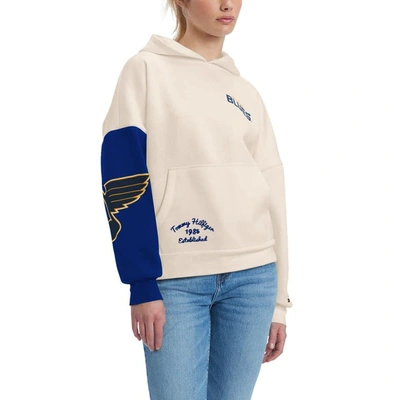 Shop Tommy Hilfiger Cream/blue St. Louis Blues Harriet Pullover Hoodie